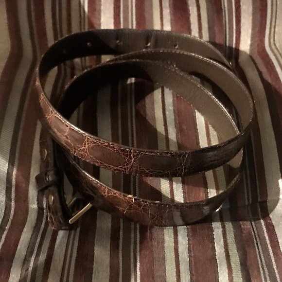 ❤️ TIFFANY & Co Genuine CROCODILE BeltSZ 42